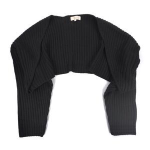 NEW Meshki Oversized Ribbed Kit Shrug Cardigan Bolero Sweater 90s Y2k Clean Girl